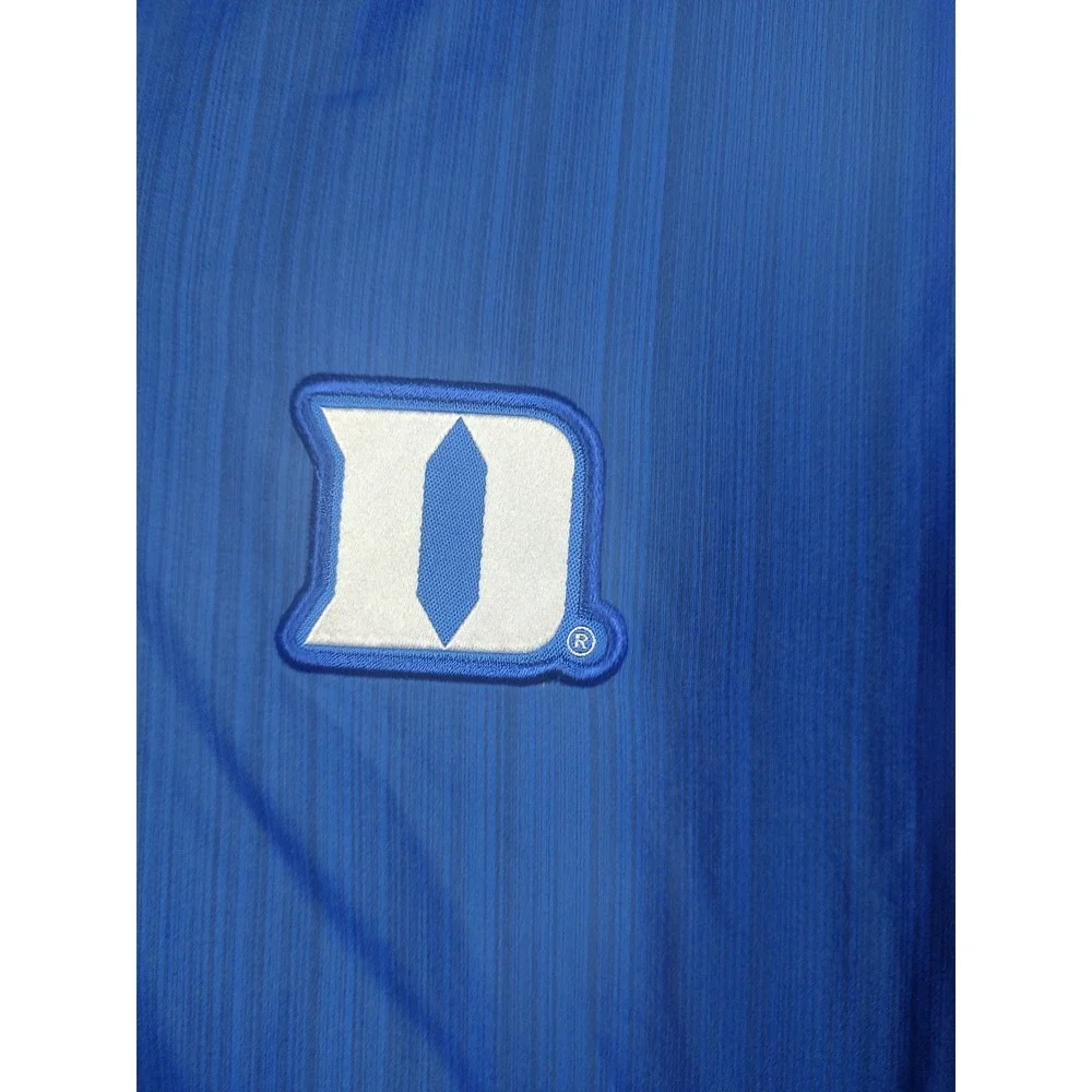 Nike Mens Duke Blue Devils Quarter Zip Windbreaker Jacket Blue Size M Side Zips